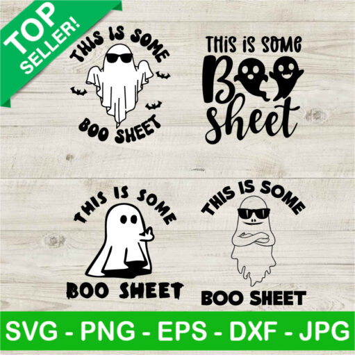 This Is Some Boo Sheet Halloween Svg Bundle