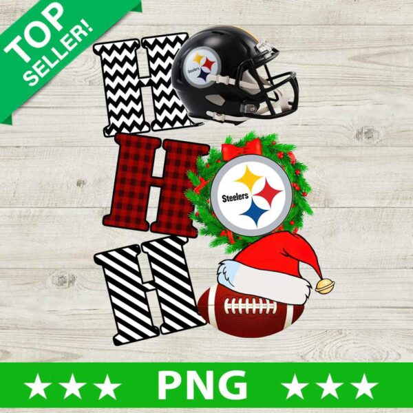 Christmas Ho Ho Ho Pittsburgh Steelers PNG