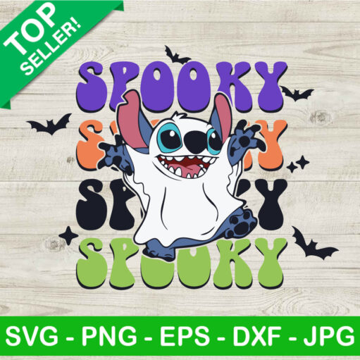 Stitch Spooky Svg