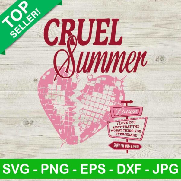Cruel Summer Taylor Swift Eras Tour SVG, Cruel Summer SVG, Cruel Summer Swiftie SVG