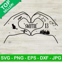 Swiftie Heart Hands SVG, The Eras Tour SVG, Taylor Swift World Tour SVG
