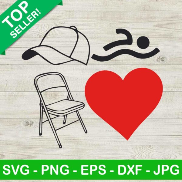 Alabama Brawl Hat Swim Chair SVG