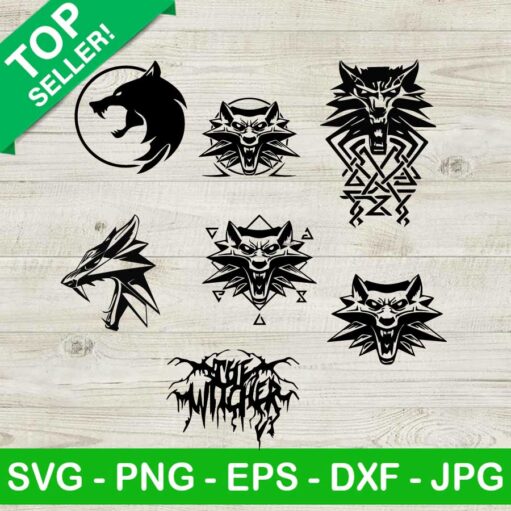 The Witcher Logo Bundle Svg