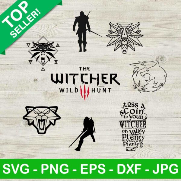 The Witcher Movie Bundle SVG, The Witcher Wild Hunt SVG, The Witcher Character SVG, The Witcher Movies SVG