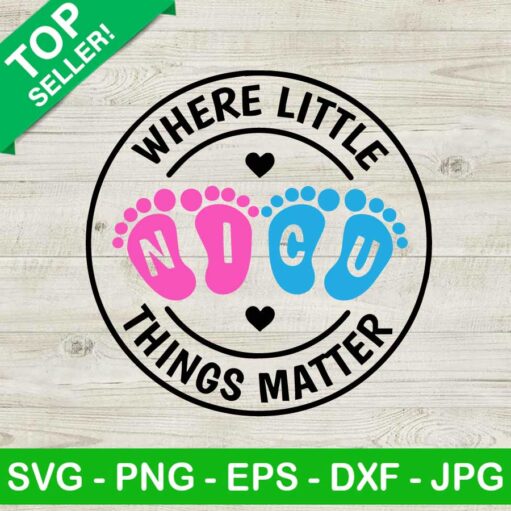 Where Little Things Matter SVG