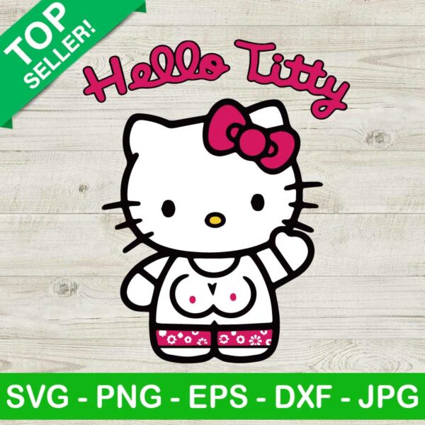 Funny Hello Kitty Boobs SVG