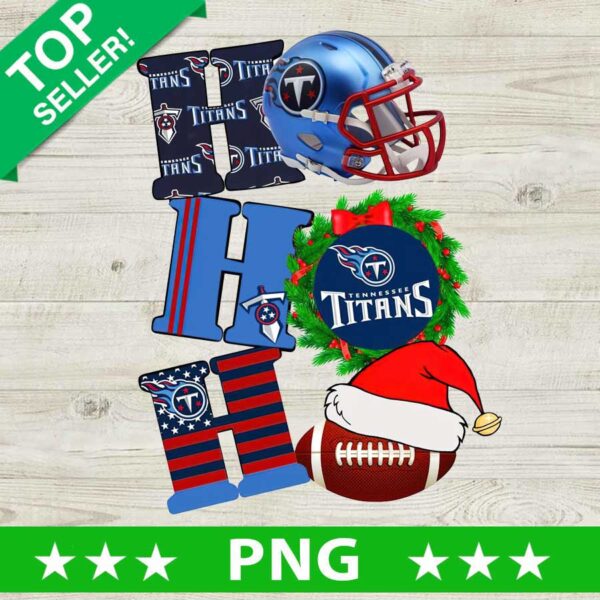 Christmas Ho Ho Ho Tennessee Titans PNG