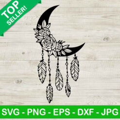 Moon Flower SVG