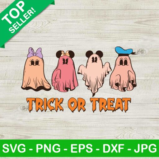 Disney Ghost Friends Trick Or Treat Svg