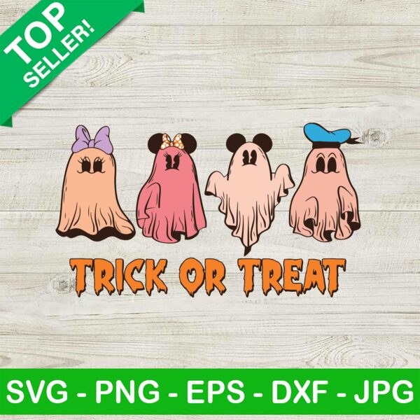 Disney Ghost Friends Trick Or Treat SVG