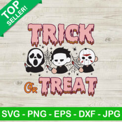 Chibi Horror Characters Trick Or Treat SVG