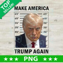 Make America Trump Again PNG, Donald Trump Mugshot funny Sublimation transfer PNG, Trump Mugshot 2024 PNG