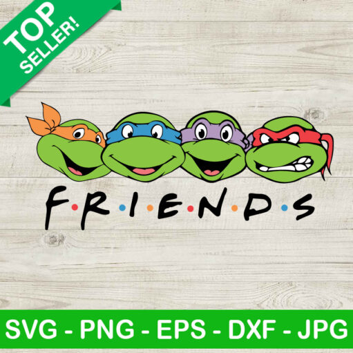 Teenage Mutant Ninja Turtle Friends Svg