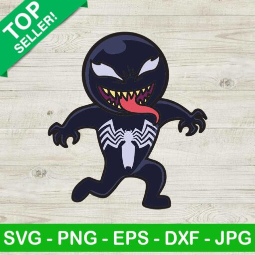 Venom Chibi Halloween Svg