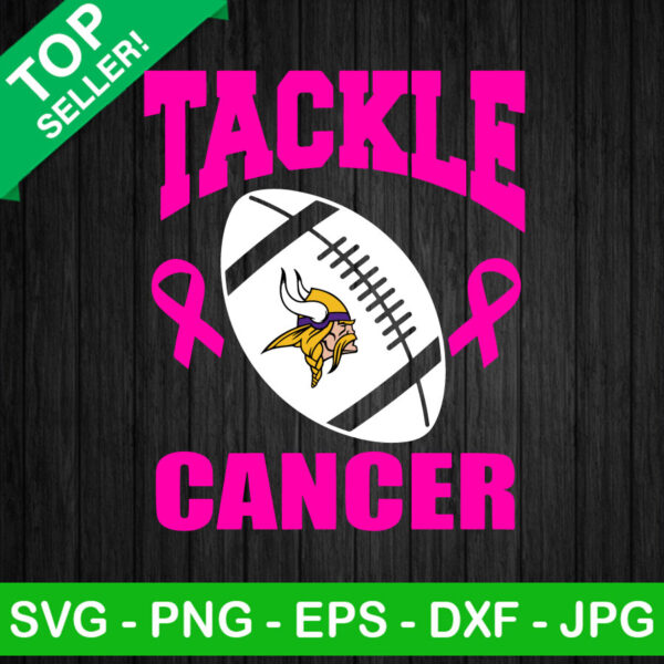 Breast Cancer Minnesota Vikings Football SVG