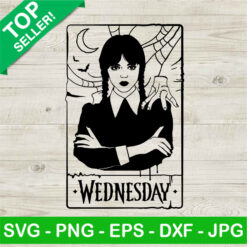 Wednesday Addams Tarot Cards SVG