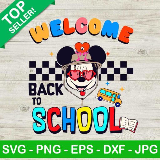 Mickey Welcome Back To School Svg