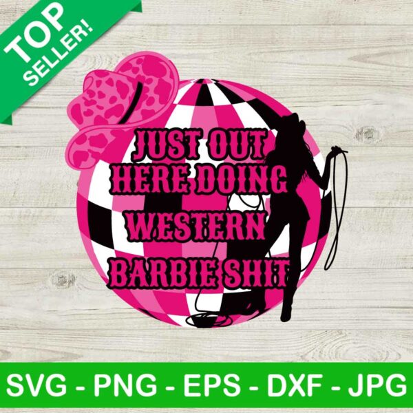 Western Barbie SVG