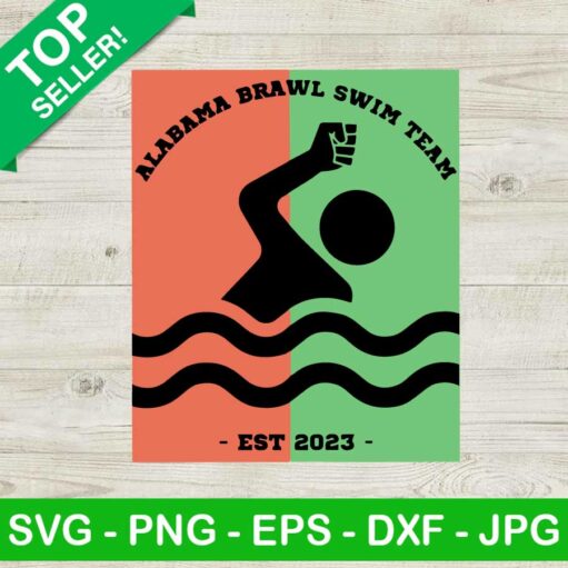 Alabama Brawl Swim Team Est 2023 Svg