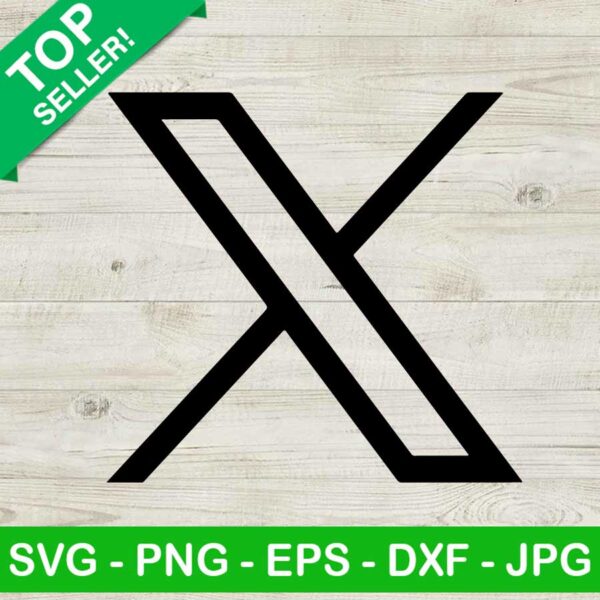 New twitter logo SVG, X twitter New logo SVG, Twitter X logo SVG cutting file cricut