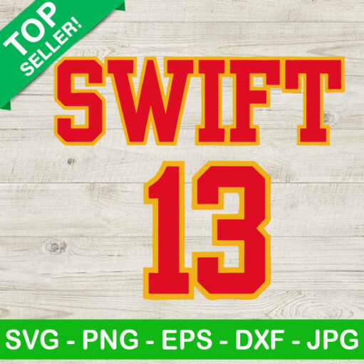 Swift 13 Kansas City Chiefs Svg