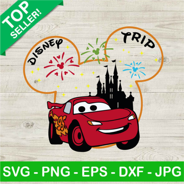 Lightning McQueen Family Vacation SVG