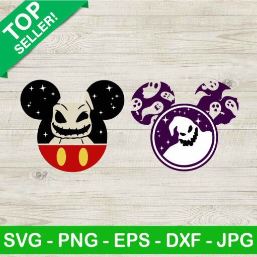 Oogie Boogie Mickey Mouse Head Svg Bundle