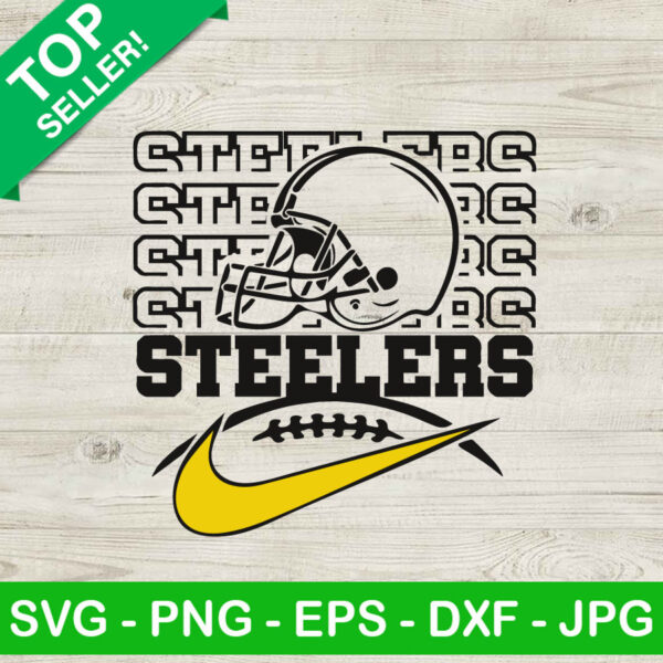 Pittsburgh Steelers Football Helmet SVG