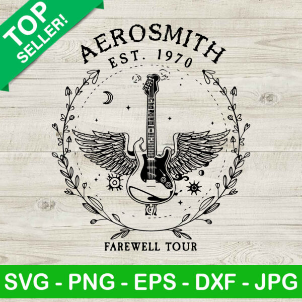 Aerosmith Est 1970 Farewell Tour SVG