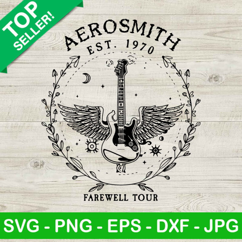 Aerosmith Est 1970 Farewell Tour SVG