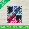 Ken Barbie Logo Checkered SVG