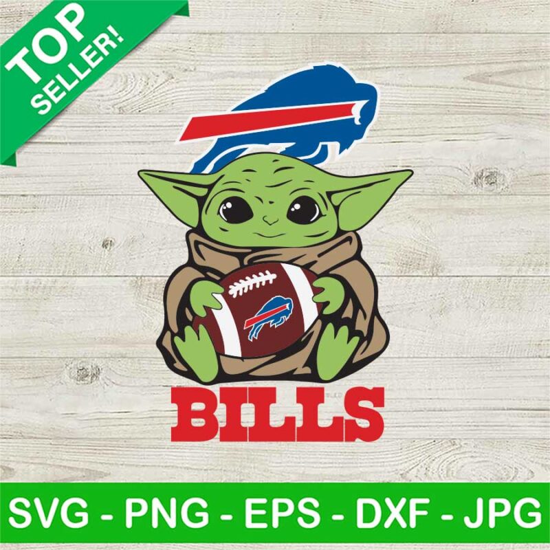 Baby Yoda Buffalo Bills SVG