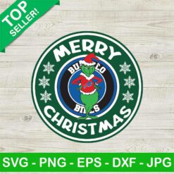 Grinch Buffalo Bills Christmas Starbucks Logo SVG
