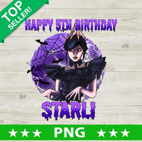 Happy 5th Birthday Starli Addams PNG