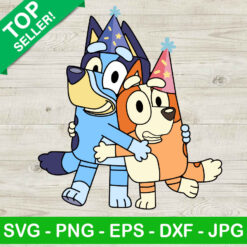Happy Birthday Bluey SVG, Bluey And Bingo SVG, Birthday Bluey SVG PNG EPS DXF