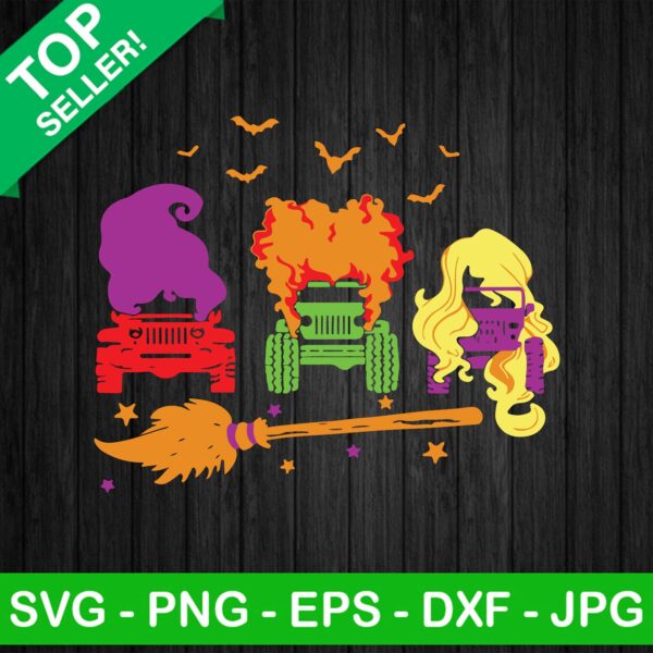 Hocus Pocus Jeep Car SVG