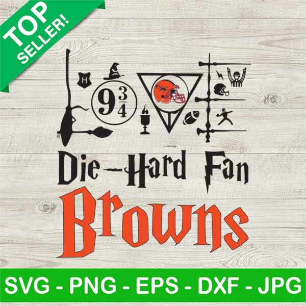 Harry Potter Die Hard Fan Browns SVG