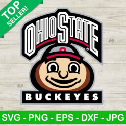 Ohio State Buckeyes University Mascot Logo SVG