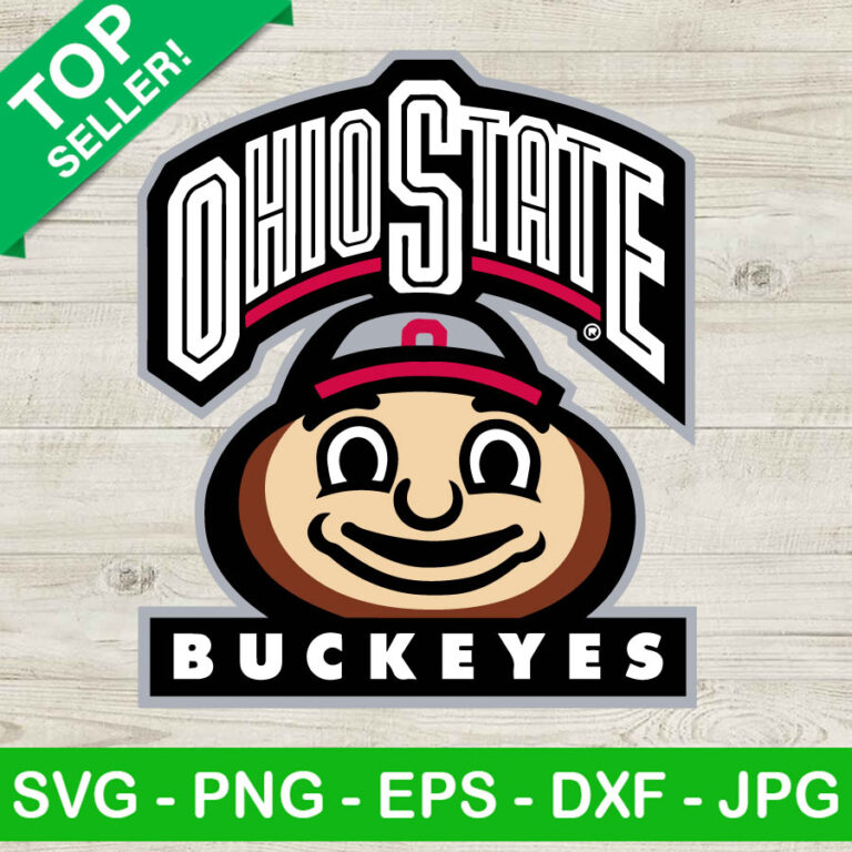 Ohio State Buckeyes University Mascot Logo SVG, Ohio State Buckeyes SVG ...