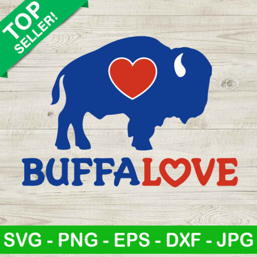 Buffalove Buffalo Bills Football Svg