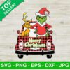 Grinch And Max Dog Driving Buffalo Plaid Truck SVG