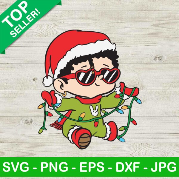 Baby Bad Bunny Christmas SVG