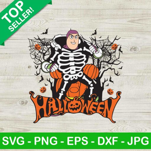 Skeleton Buzz Lightyear Halloween Svg