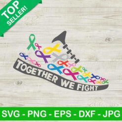 Breast Cancer Shoes Together We Fight SVG