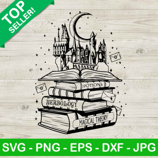 Wizard Castle Book Svg