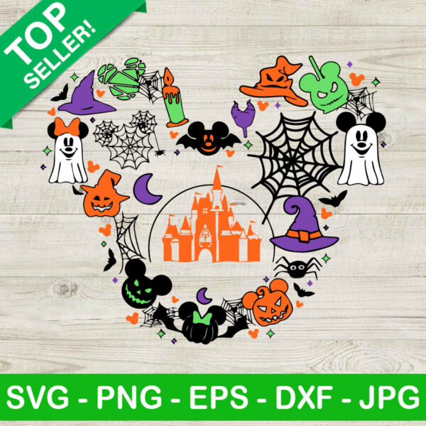 Disney Mickey head Halloween SVG