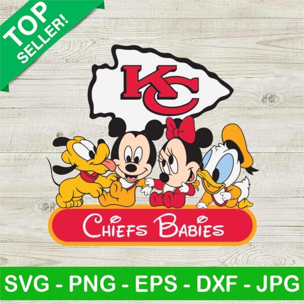 KC Chiefs Disney Babies NFL SVG
