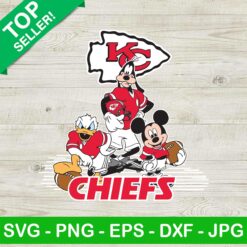Disney Friends KC Chiefs SVG