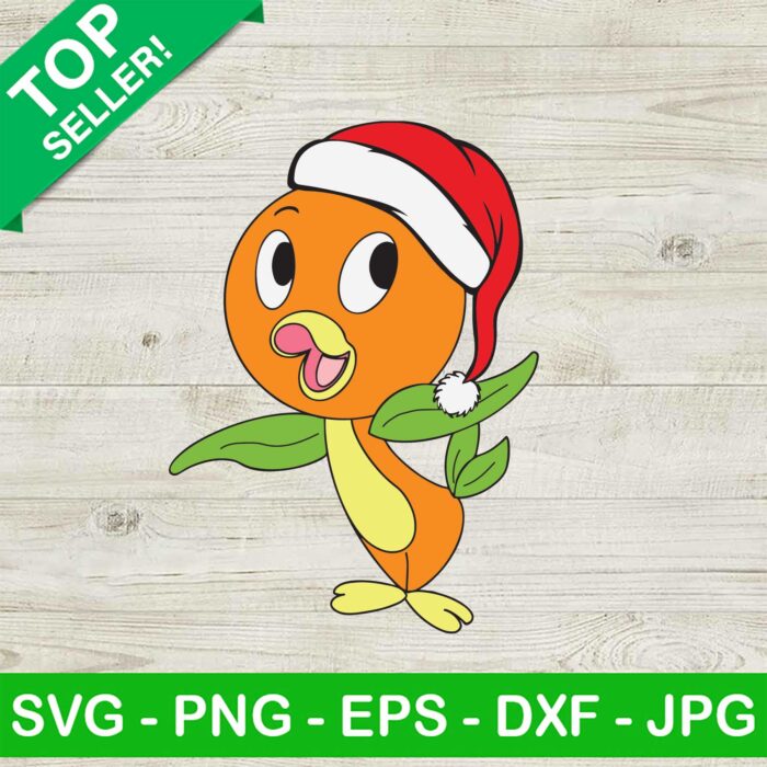 Disney Orange Bird Christmas SVG, Orange Bird Santa Hat Christmas SVG, Disneyland SVG