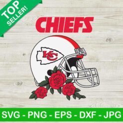 Kansas City Chiefs Floral Helmet SVG